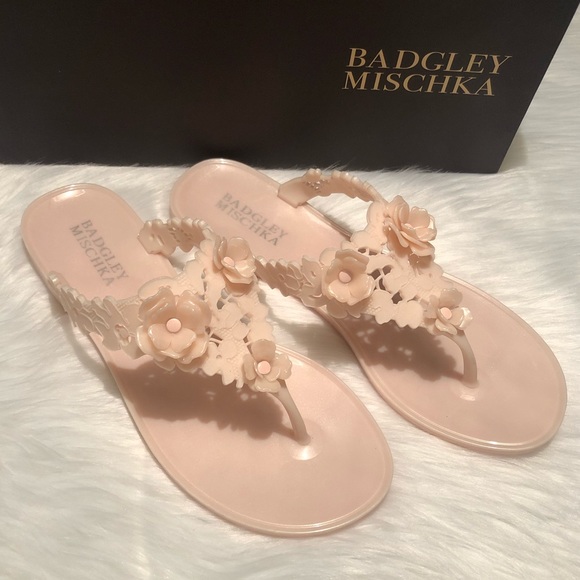 Badgley Mischka Shoes - Bali Jelly Flip Flop Size 6 NIB by Badgley Mischka